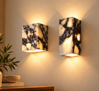 Applique murale Vélia — Marbre veiné noir & blanc